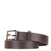 フェンディ FFバックル ベルト 80/32 ブラウン レザー レディース FENDI 【中古】